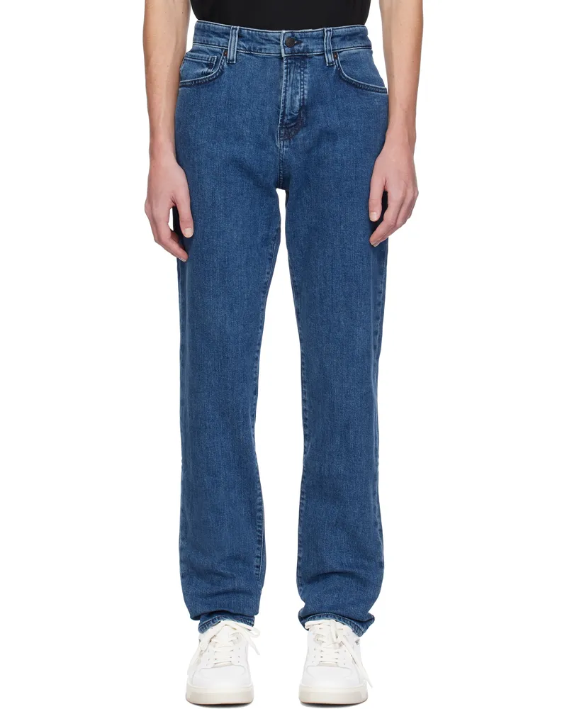 HUGO BOSS Blue Faded Jeans 421-medium