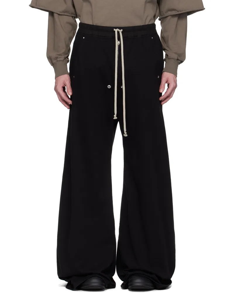 DRKSHDW by Rick Owens Black Hollywood Geth Belas Sweatpants 09