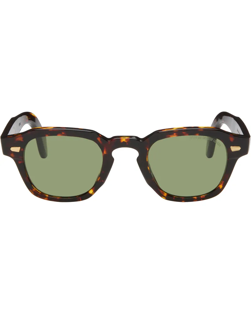 Cutler and Gross Brown 1420 Round Sunglasses Multi