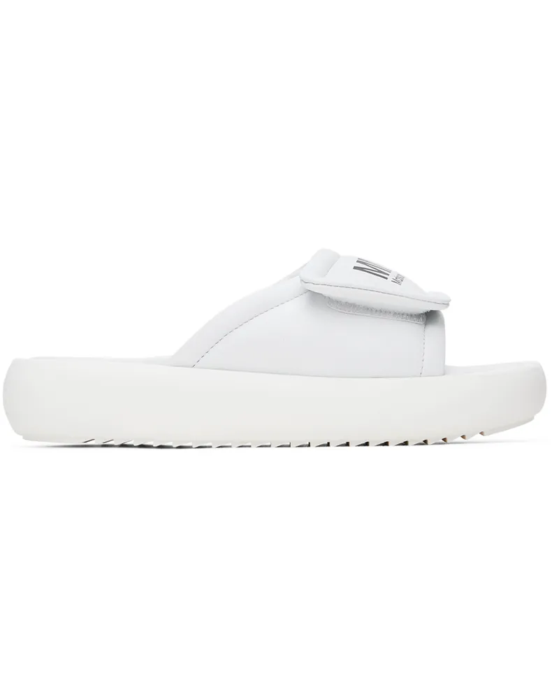 Maison Margiela Kids White Printed Sandals White
