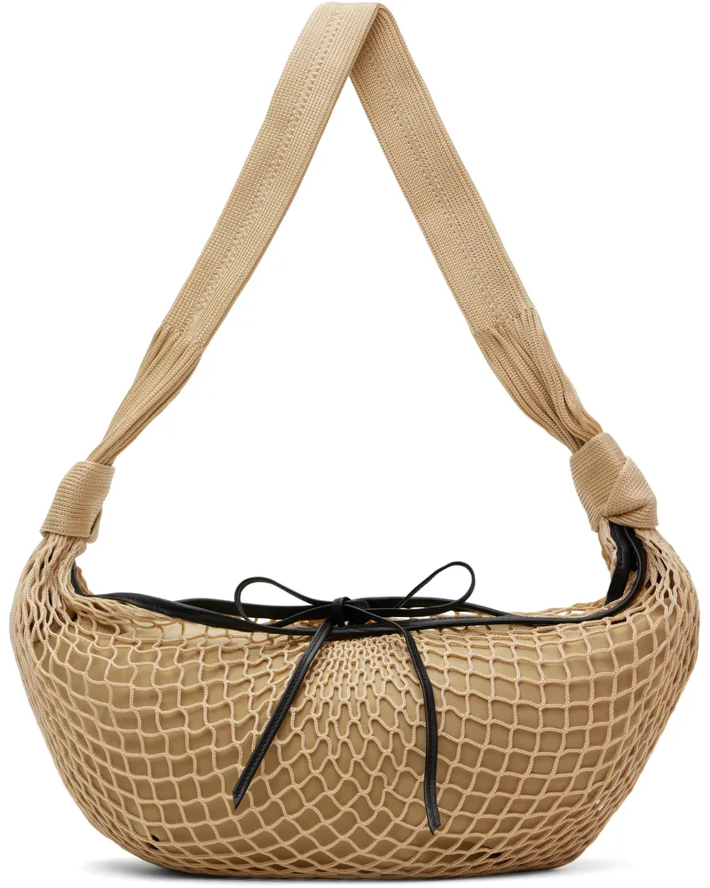 Christophe Lemaire Beige Croissant Filt Bag Bg204