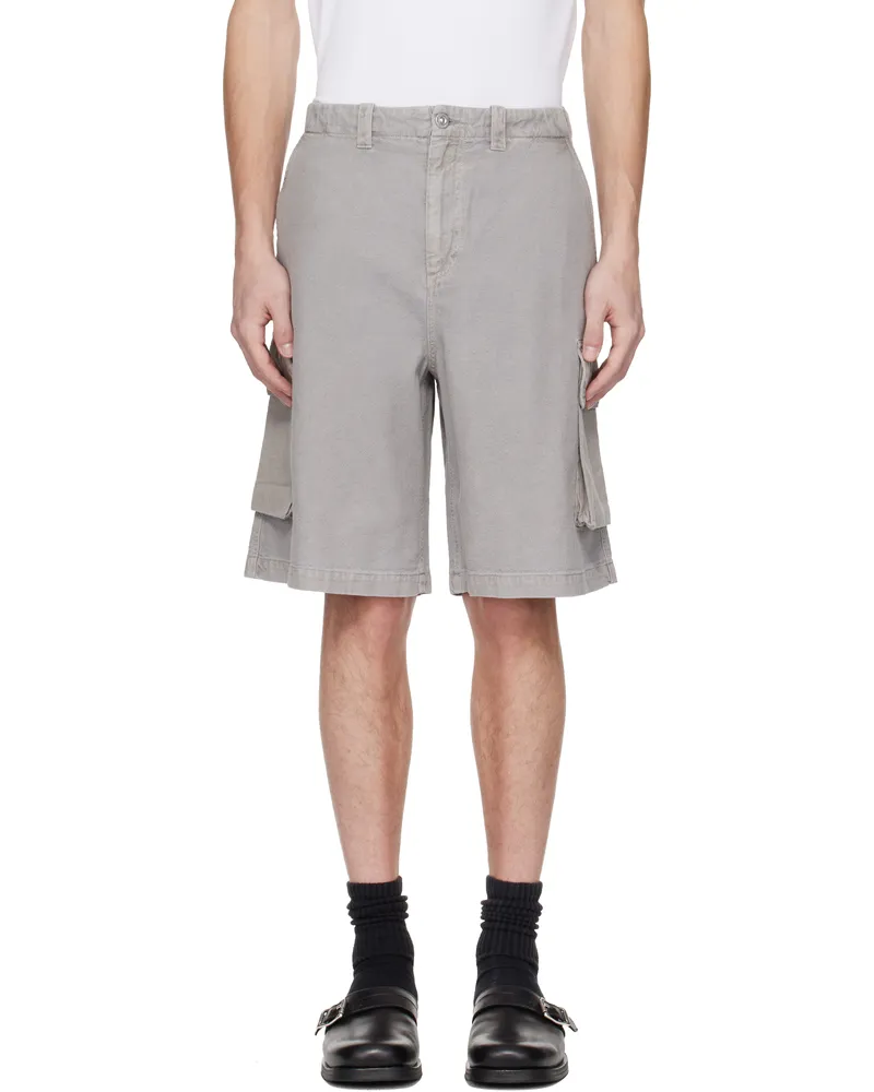 Our Legacy Gray Mount Shorts Stone