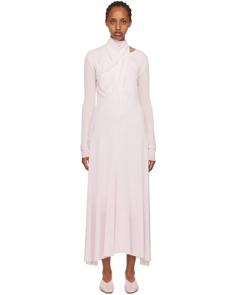 Jil Sander Purple Draped Maxi Dress 530