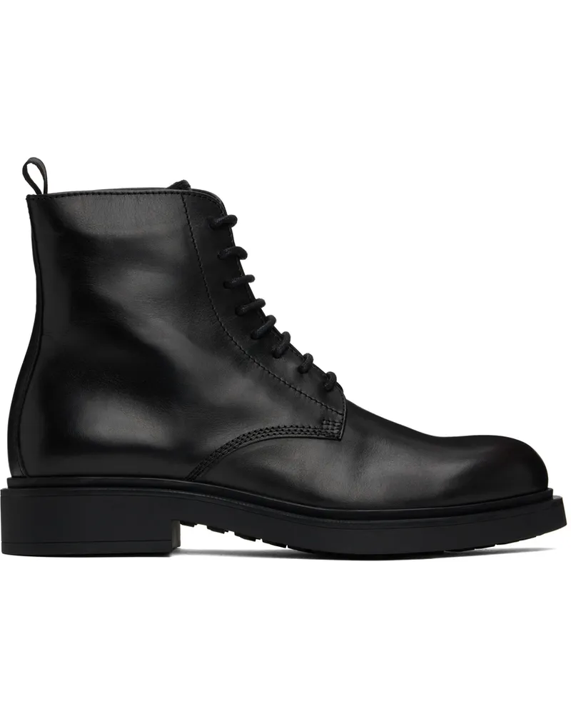 Officine Creative Italia Black Engineer 005 Boots Nero