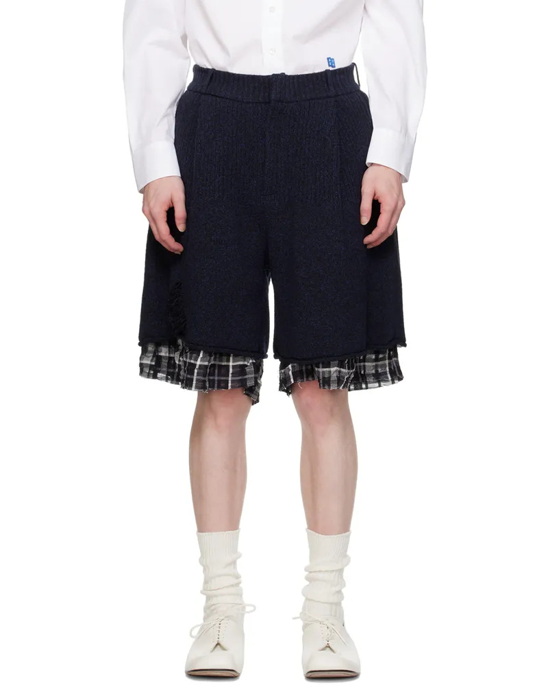 Adererror Navy Varto Shorts Noir