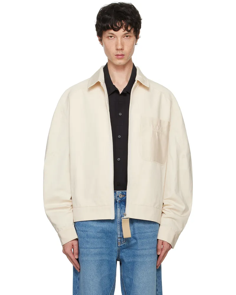 Jacquemus Beige Les Classiques 'Le blouson Linu' Jacket Beige