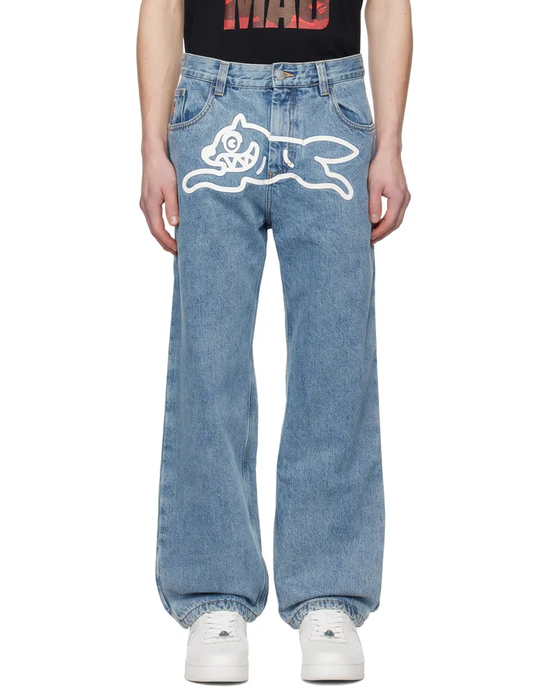 ICECREAM Blue Running Dog Double Scoop Jeans Vintage