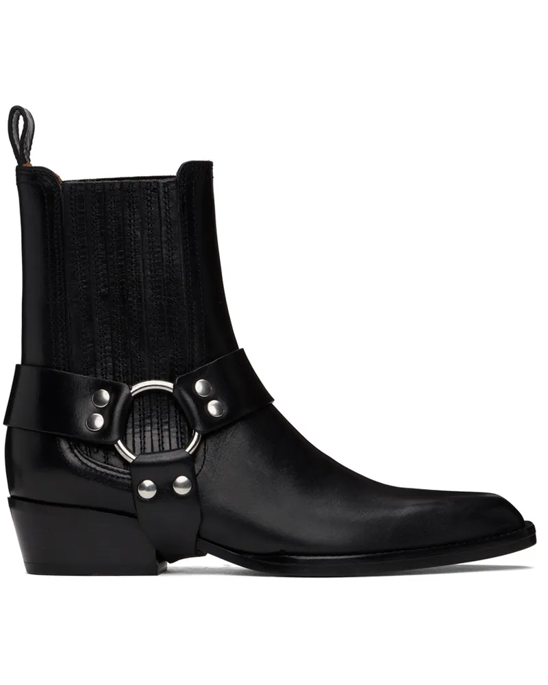 Paris Texas Black Helena Ankle Boots Black