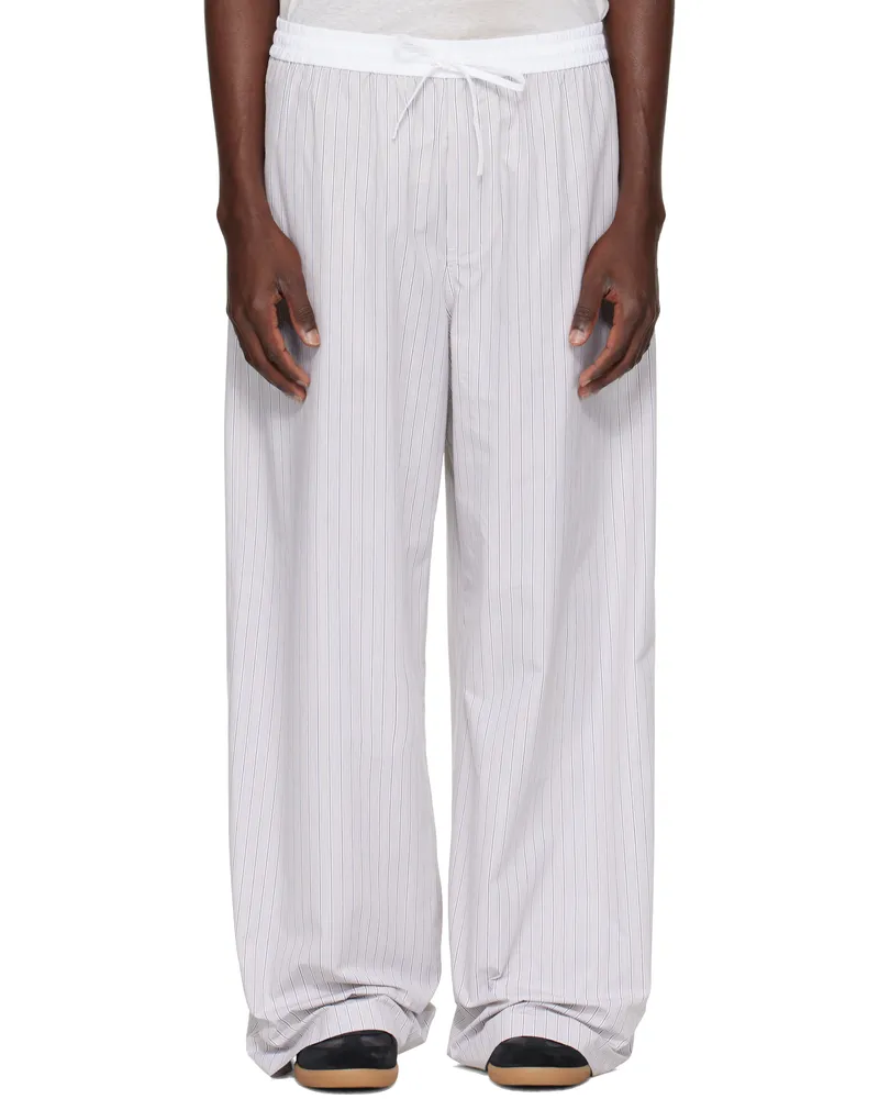 Acne Studios Gray Striped Trousers Bph