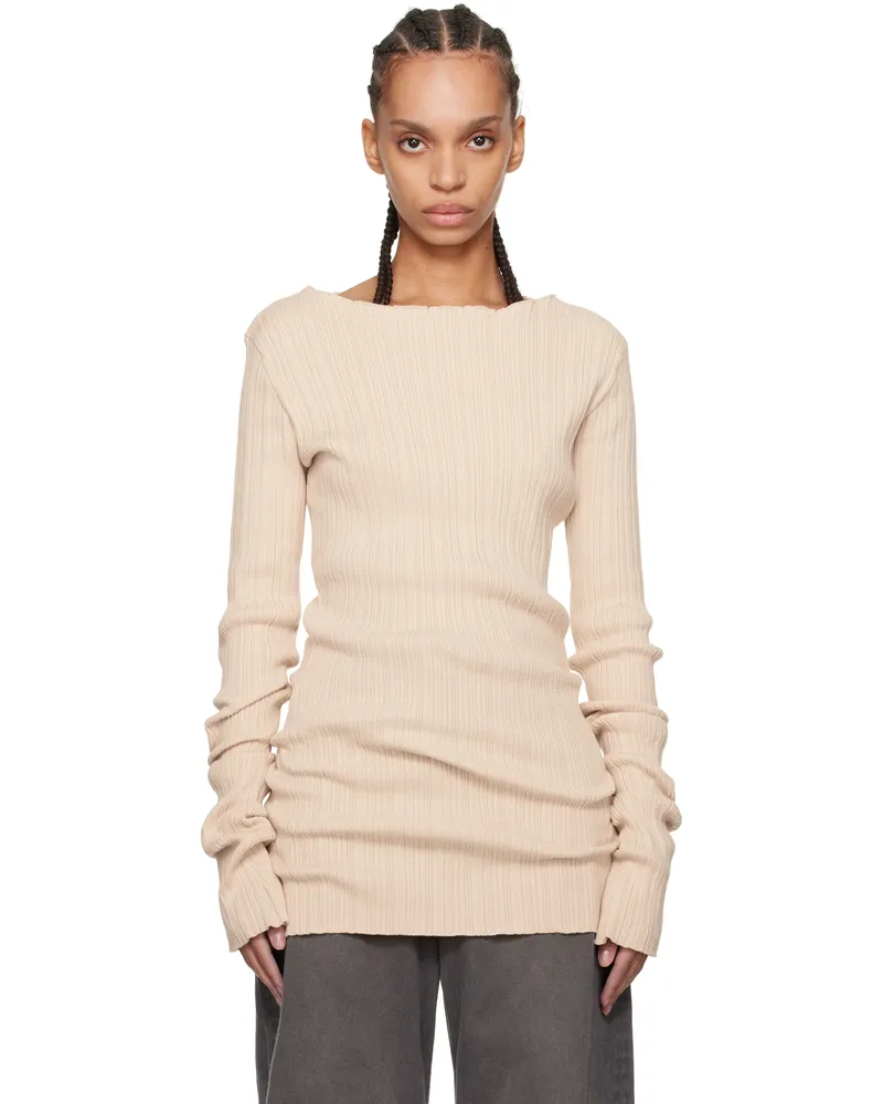 Entire Studios Beige Arches Sweater Buff