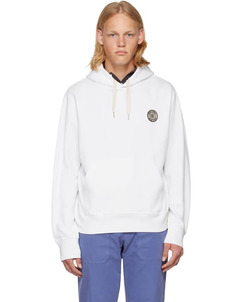 Rag & Bone White Dagger Hoodie White