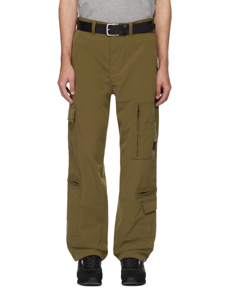 HUGO BOSS Khaki Pocket Cargo Pants Open