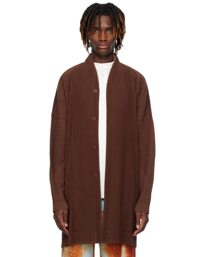 Issey Miyake Brown Monthly Color February Coat 45-chocolate