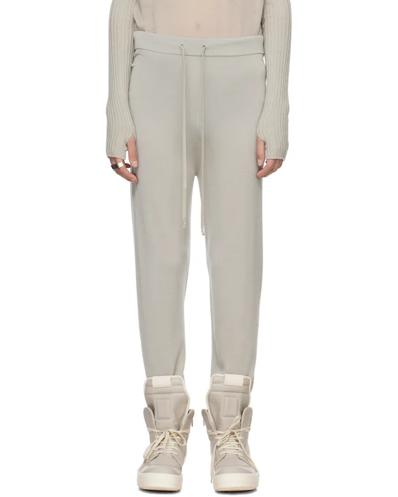 Rick Owens Off-White Drawstring Sweatpants 08