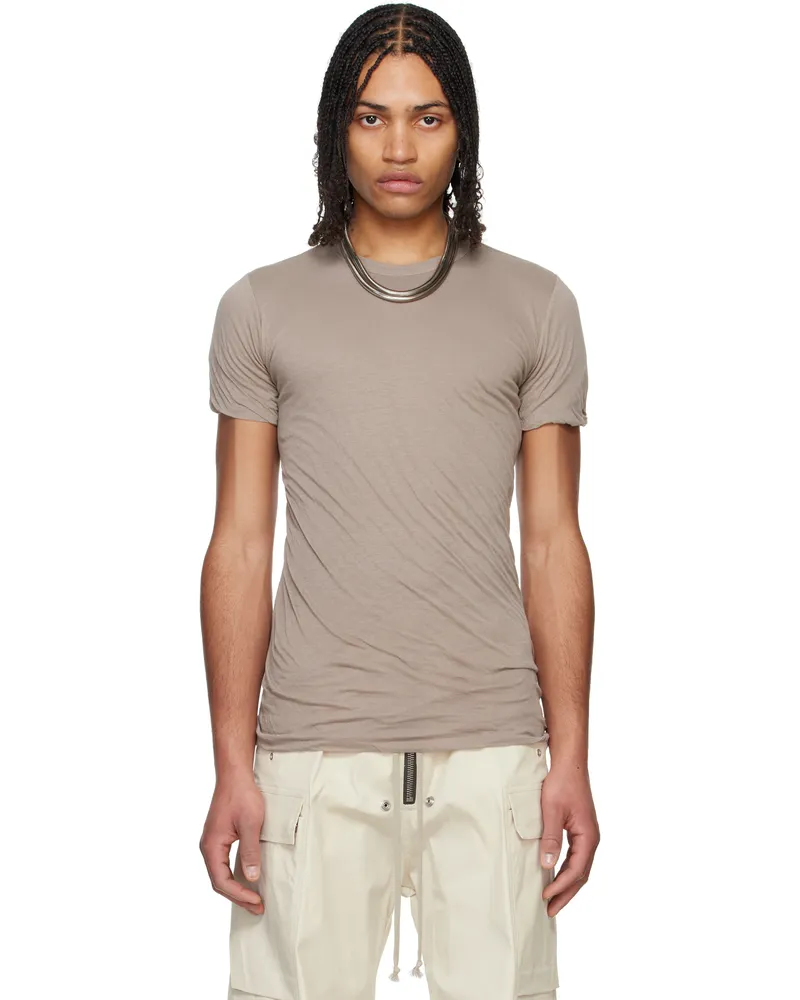 Rick Owens Taupe Hollywood Double SS T-shirt 64