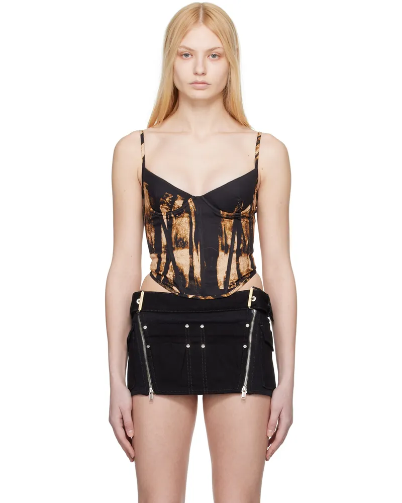 Miaou Beige & Black Kiko Camisole Treading