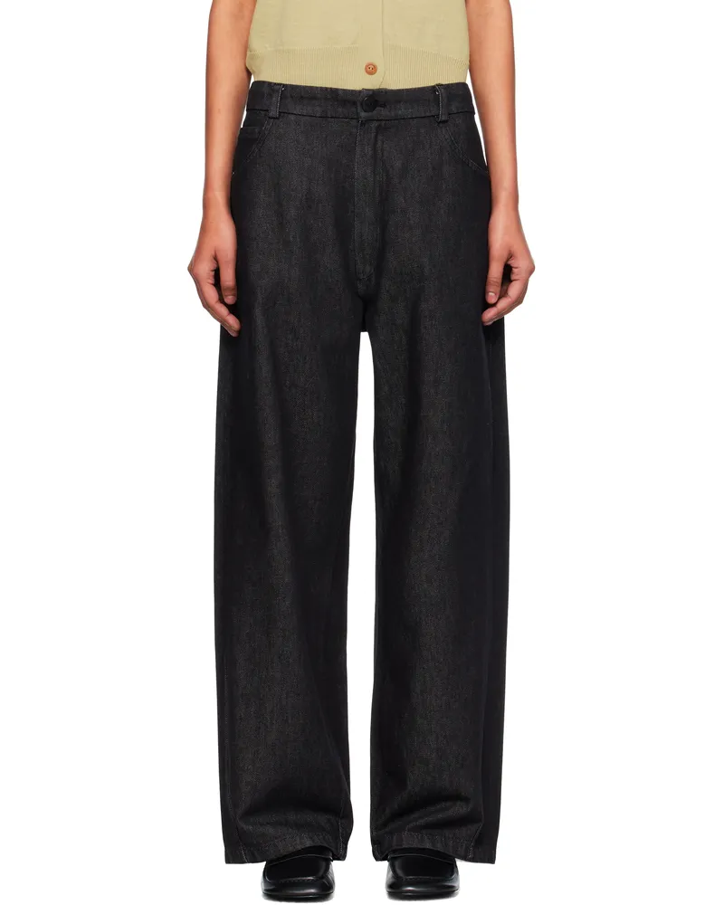 CORDERA Black Straight Jeans Black