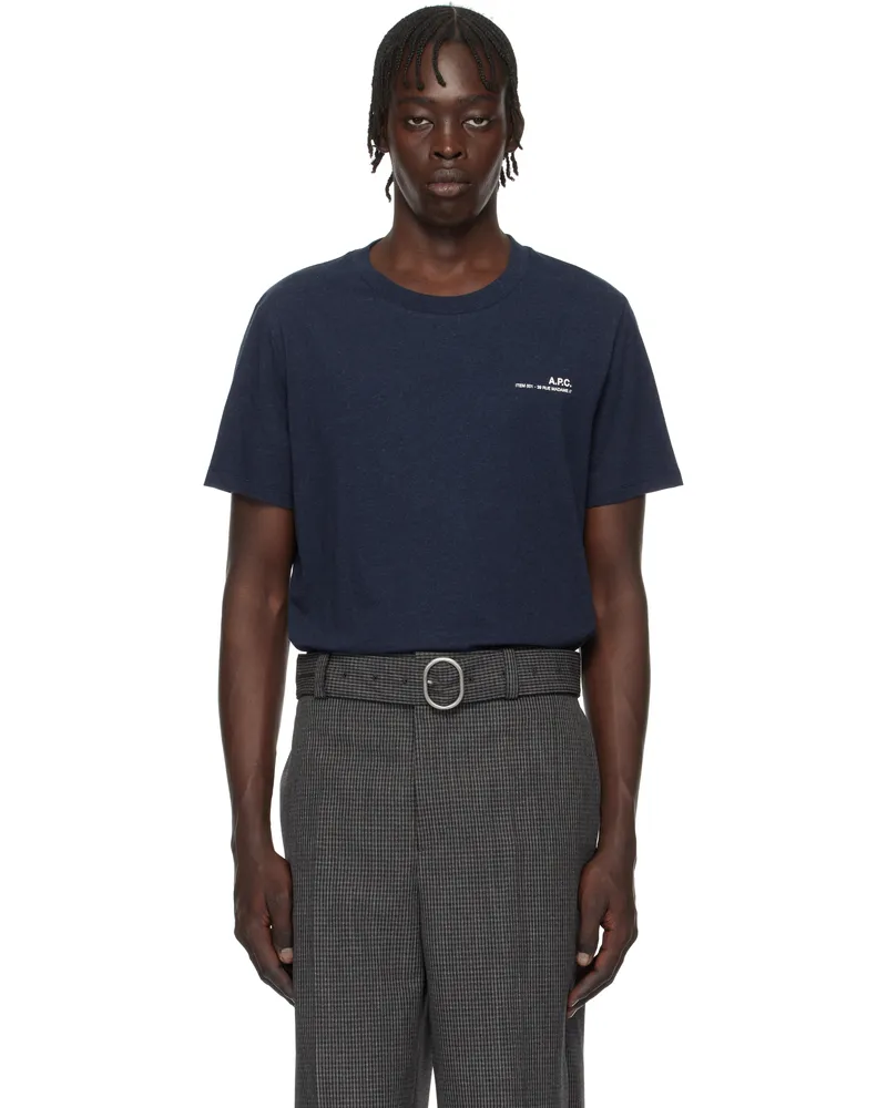 A.P.C. Navy Standard Item T-shirt Pia