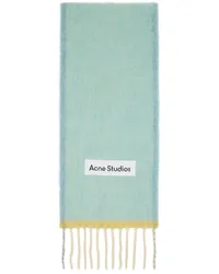 Acne Studios Blue Narrow Wool Mohair Scarf Light