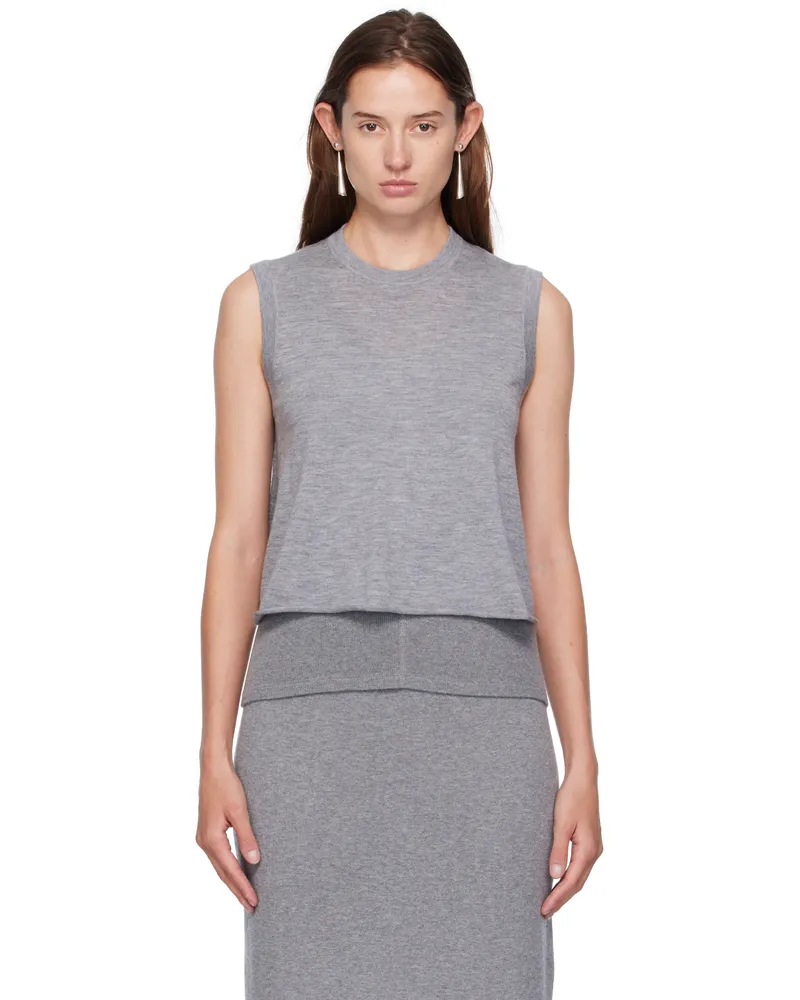 Lisa Yang Gray Nali Top Dark