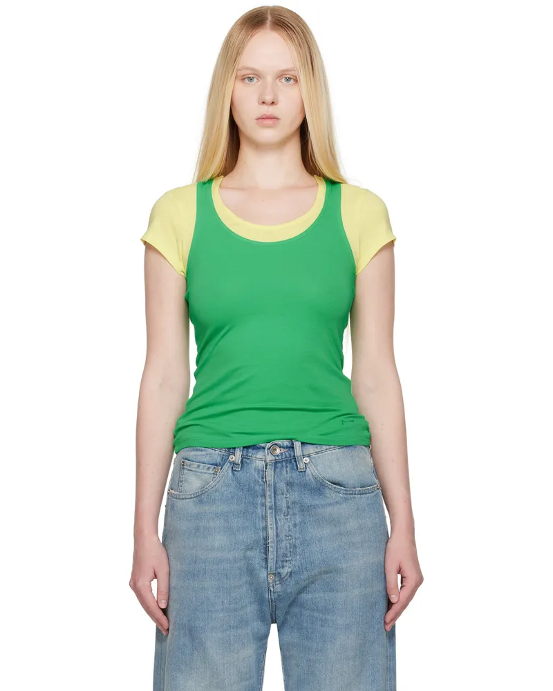 Paloma Wool Green & Yellow Marion T-shirt 500