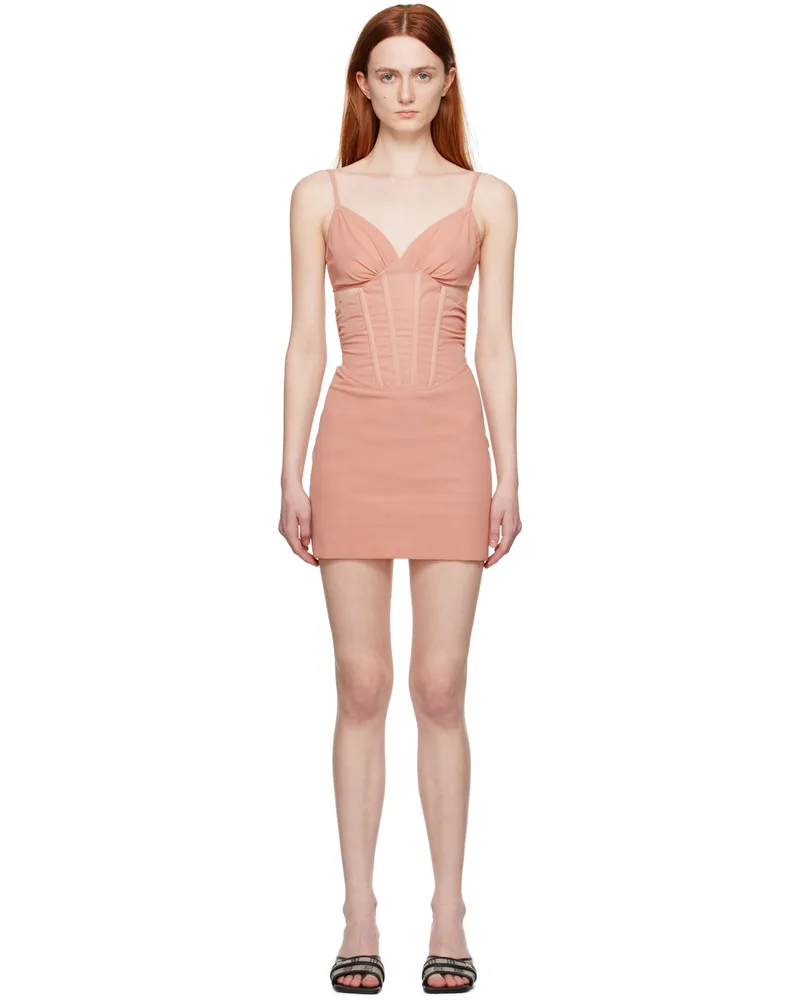 MISBHV Pink Corset Minidress Blush