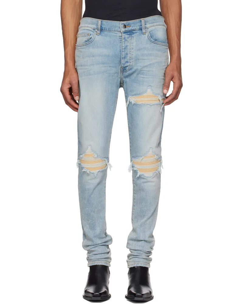 Amiri Blue Ultrasuede MX1 Jeans Surf