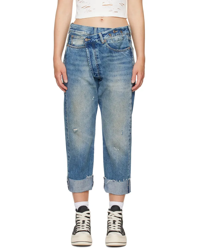 R13 Blue Crossover Jeans Jasper