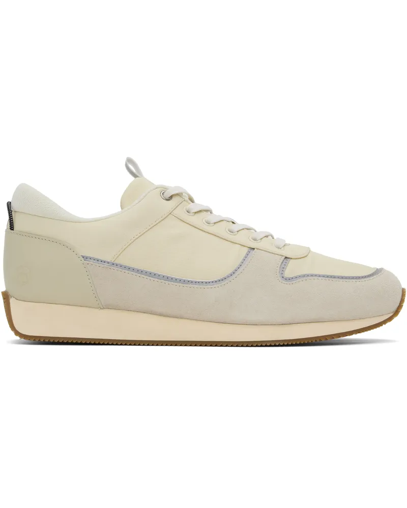 Rag & Bone Off-White & Gray Pursuit Retro Runner Sneakers Turtledove