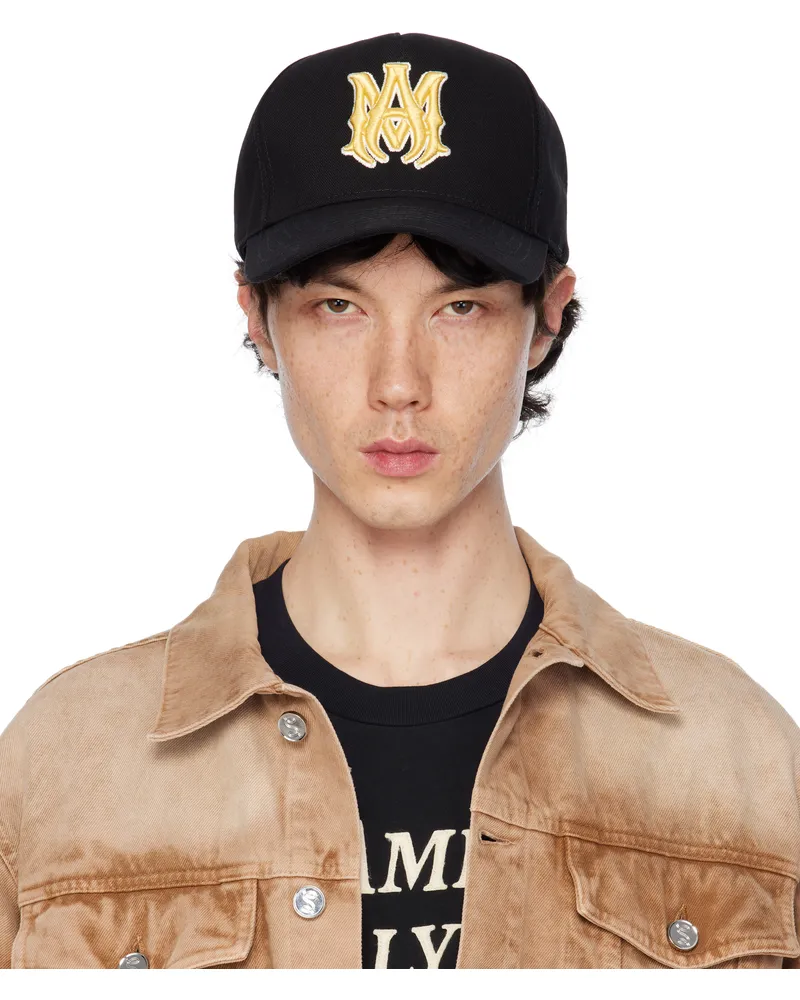 Amiri Black MA Canvas Cap Black