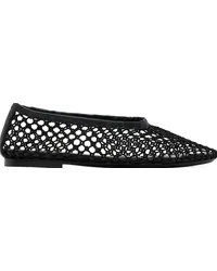 STAUD Black Alba Ballerina Flats Blng