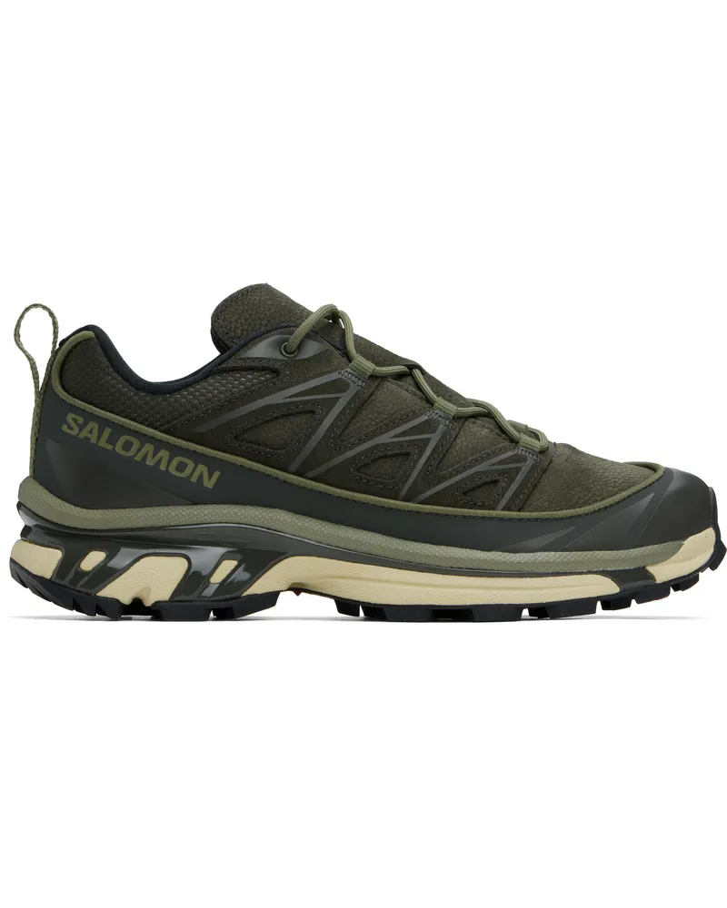 Salomon Khaki XT-6 EXPANSE LEATHER Sneakers Peat