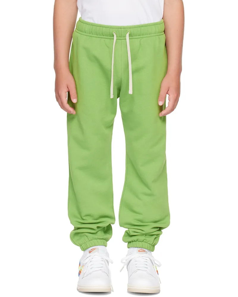 Acne Studios Kids Green Patch Sweatpants Herb