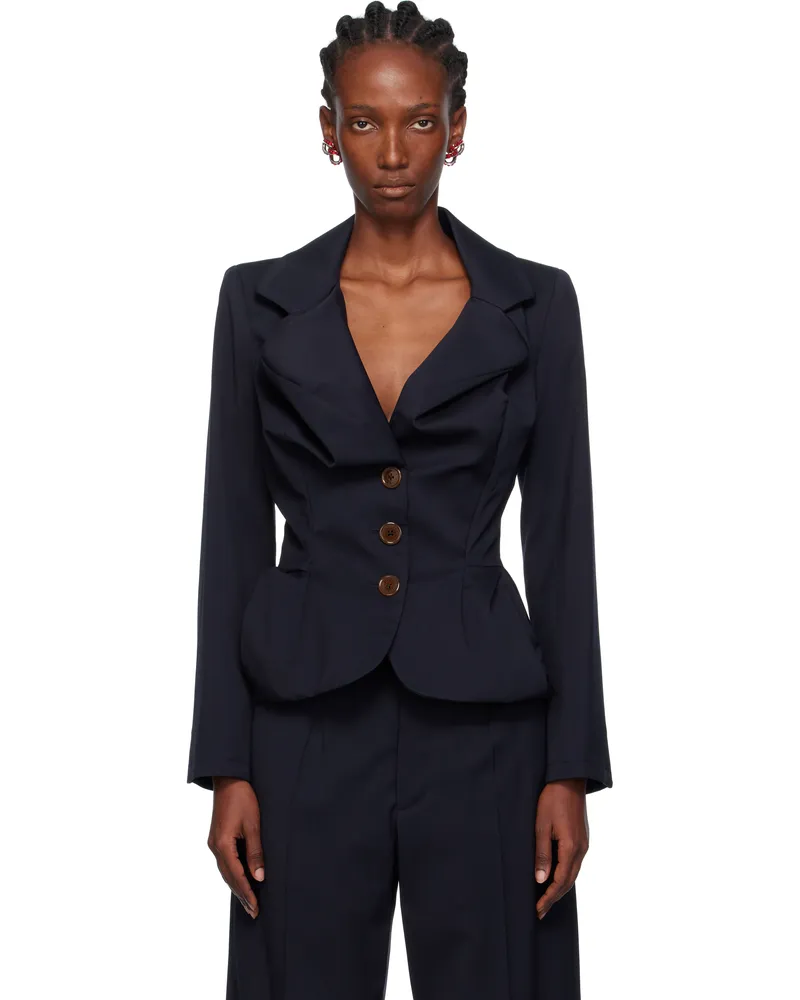 Vivienne Westwood Navy Drunken Blazer K401