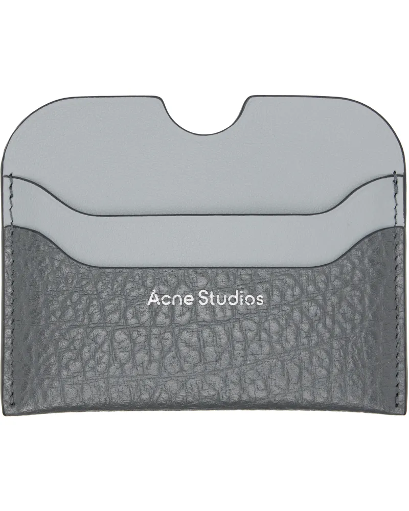 Acne Studios Gray Large Bicolor Card Holder Aa7
