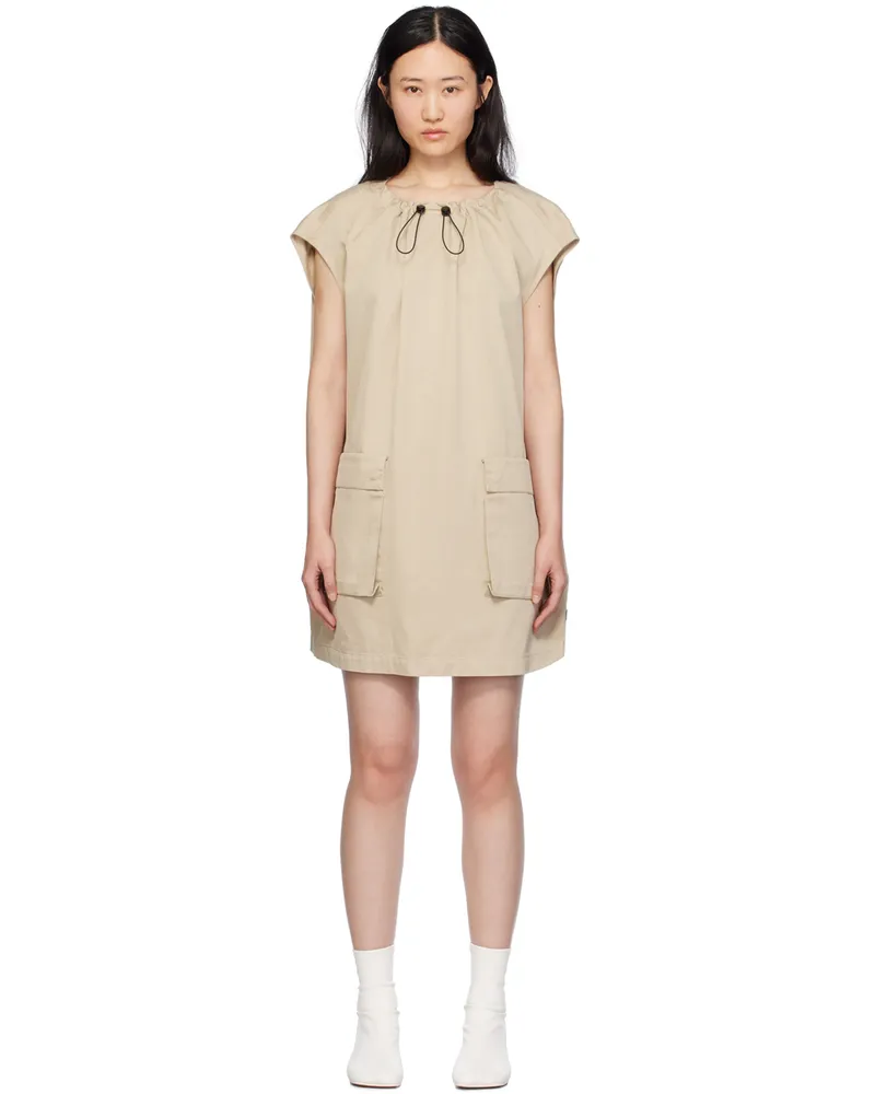 Maison Margiela Beige Gathered Minidress 113