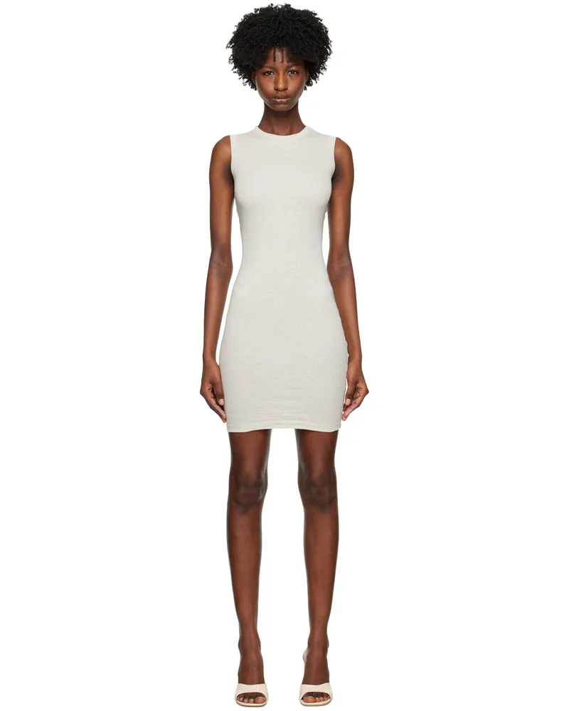 Flore Flore Gray Esmé Minidress Heather