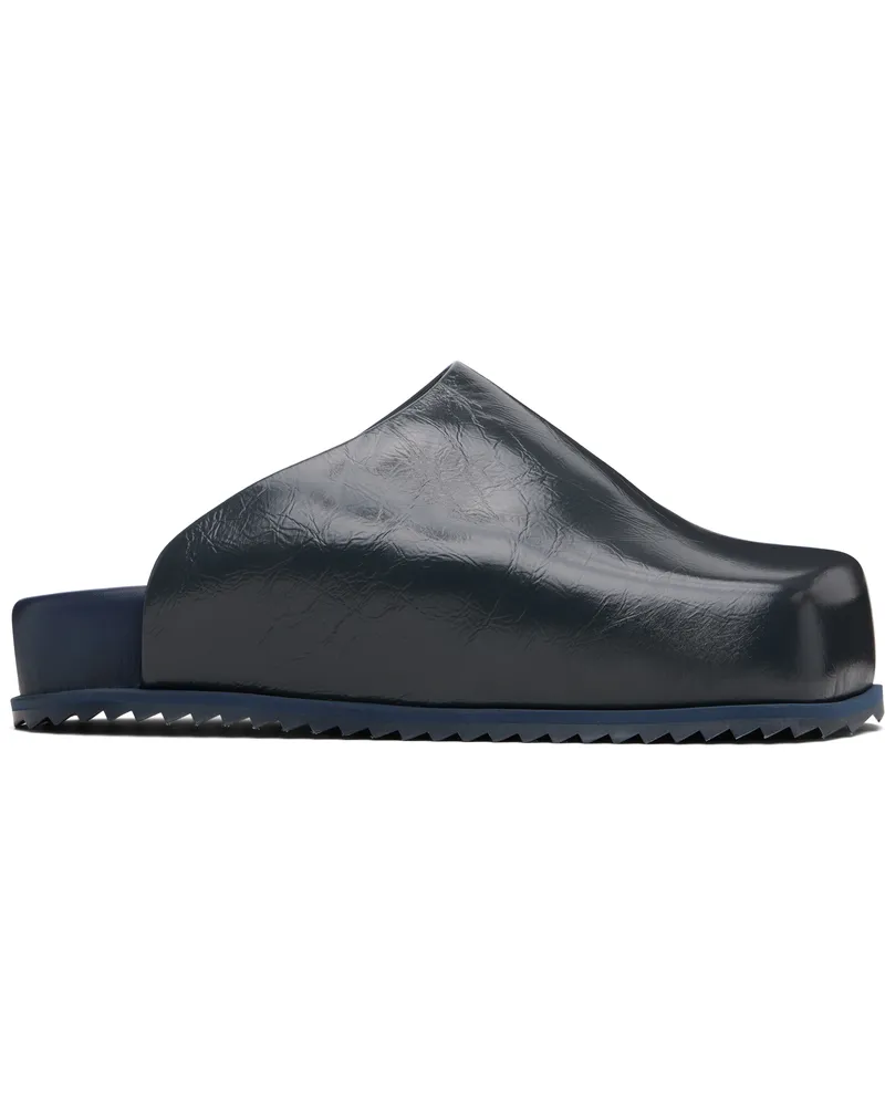 YUME YUME Gray Truck Slide Loafers Wrinkled