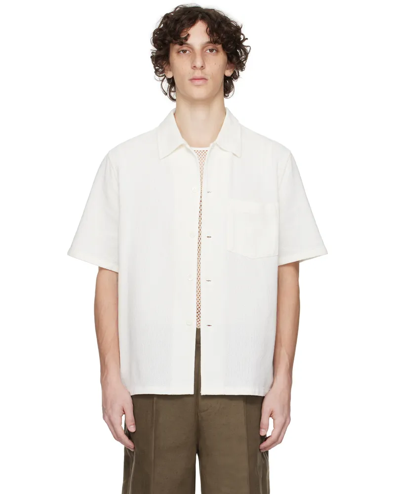 Our Legacy White Box Shortsleeve Shirt White