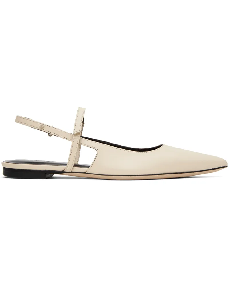by FAR SSENSE Work Capsule – Off-White Jess Ballerina Flats Cream