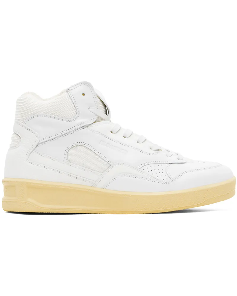 Jil Sander White High-Top Sneakers 100