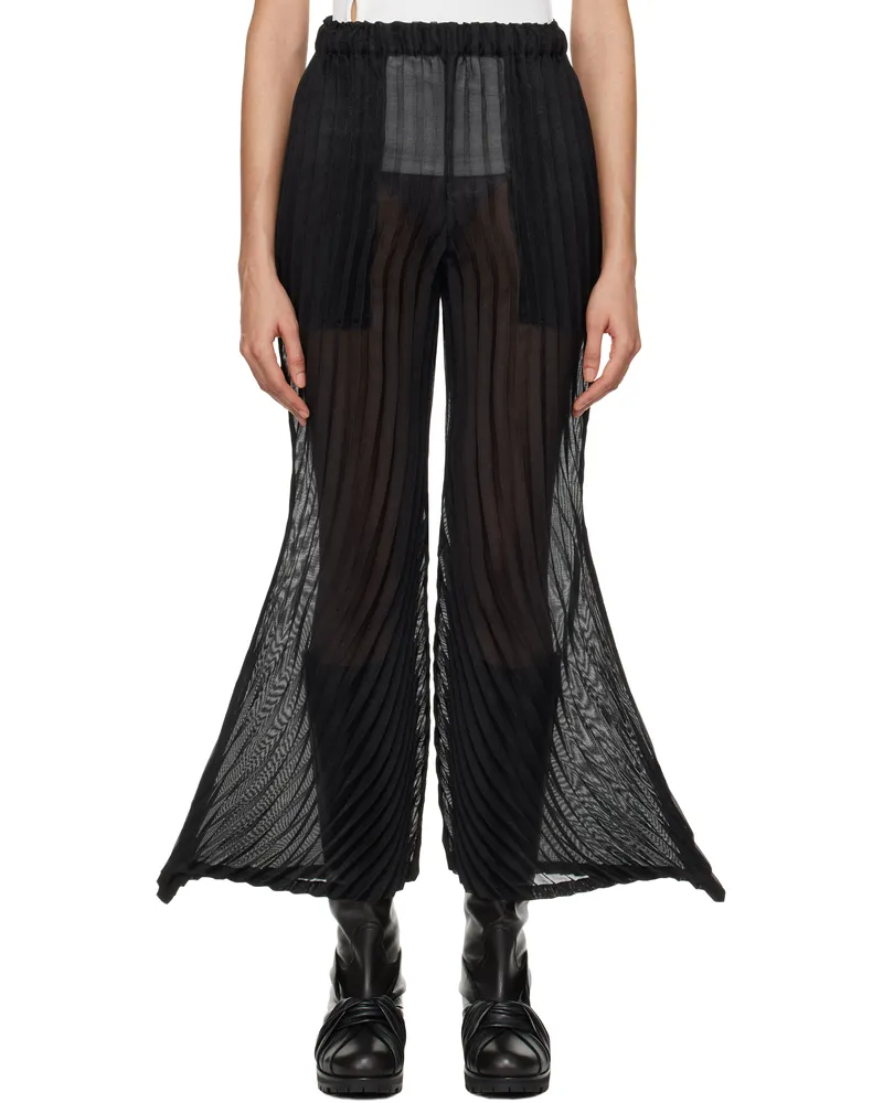 Issey Miyake Black Wander Trousers 15