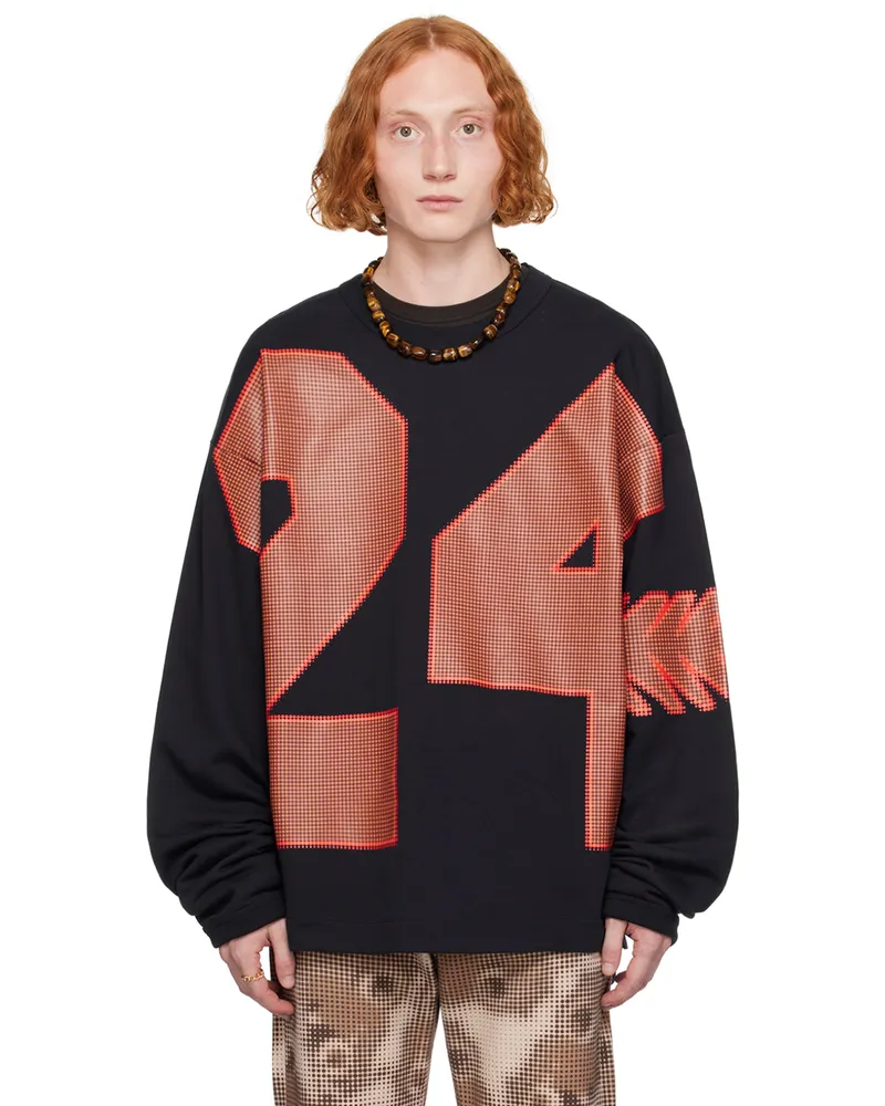 Dries van Noten Navy Oversized Sweatshirt 509
