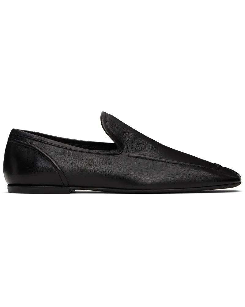 Dries van Noten Black Leather Loafers 900