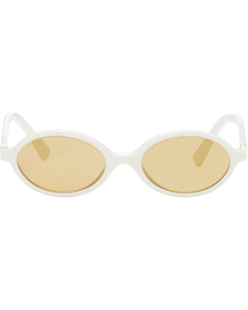Miu Miu White Miu Regard Sunglasses 14240d