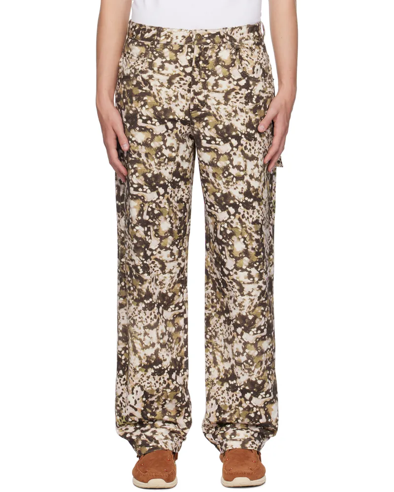 Isabel Marant Multicolor Pablo Jeans Khaki