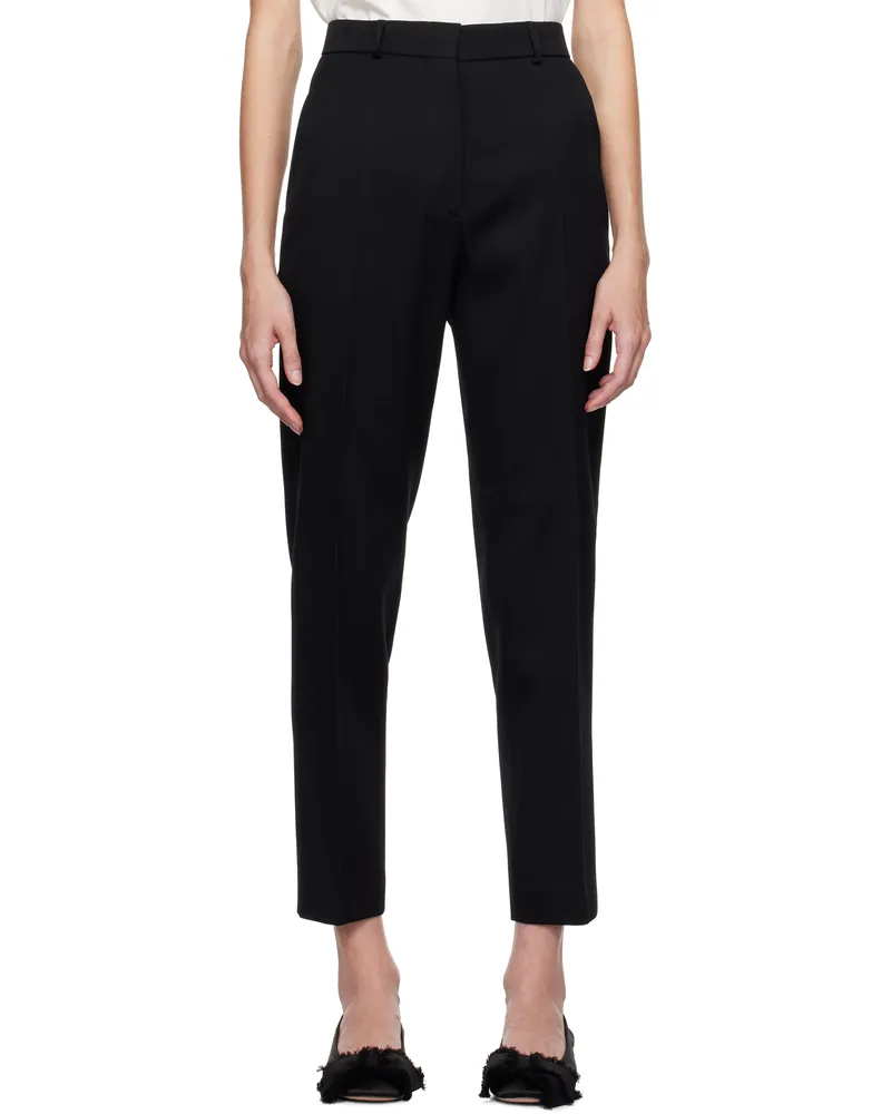 Lanvin Black Cigarette Trousers Black