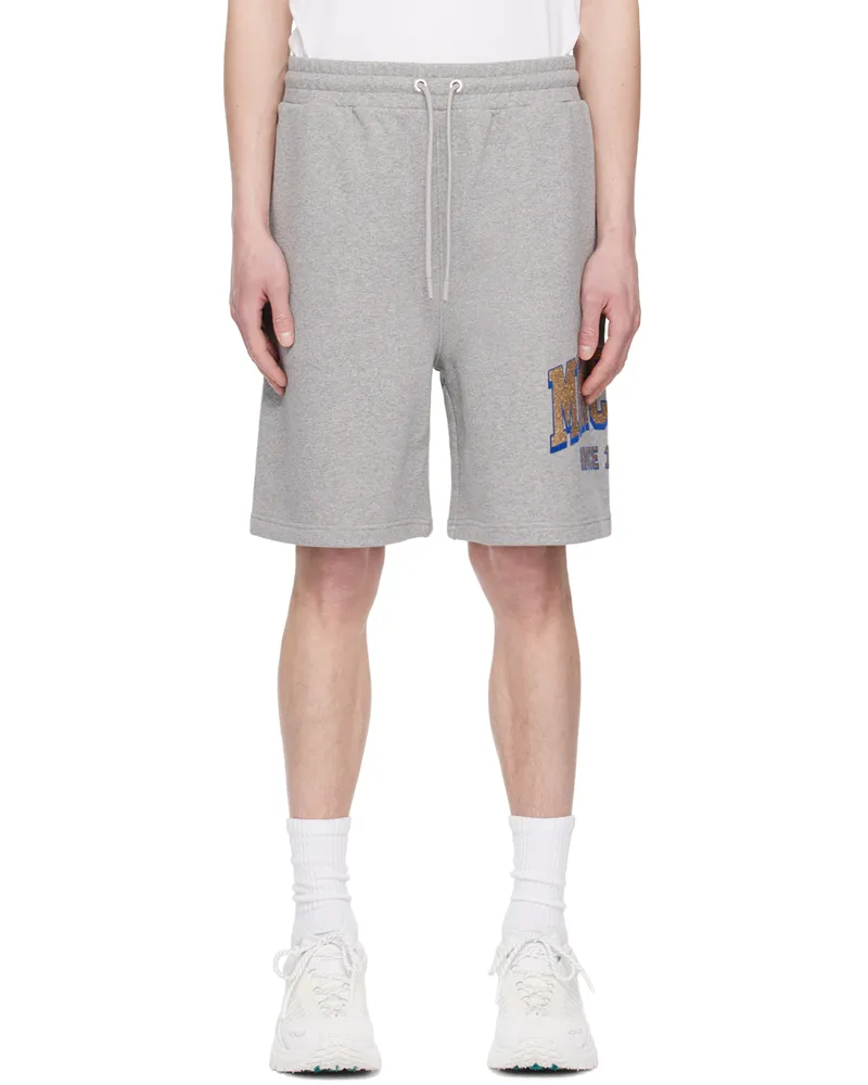 Moncler Gray Flocked Shorts 984