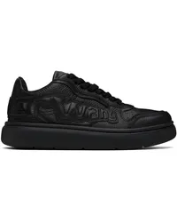 Alexander Wang Black Puff Pebble Leather Sneakers 001black