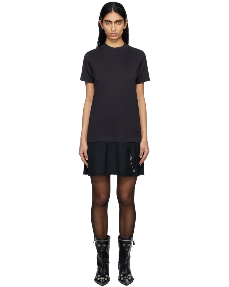 Balenciaga Black Layered T-shirt Minidress 1000